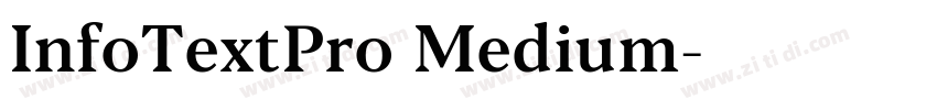 InfoTextPro Medium字体转换